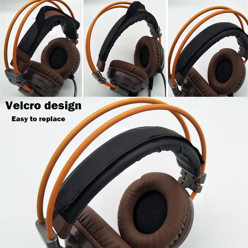 PU Leather Headset Earmuff Cover Soft Headphone Headband Pad Headset Beam Pad Headphone
