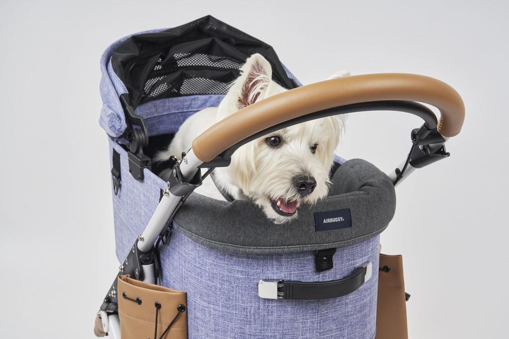 Угловая подушка светло-серая для Airbuggy для питомцев DOME3 / wiz X / AD2885