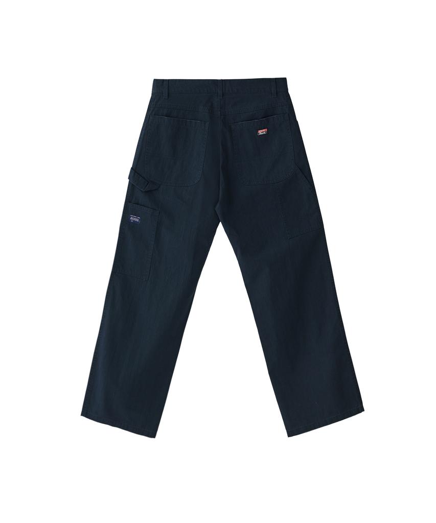 TUEWID 002 Washed Captain Pants In Loose Fit Navy