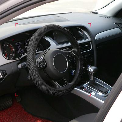 Универсальный эластичный чехол на руль автомобиля, 38 см, тканевая сетка, противоскользящая защита, чехол на руль, автомобильный декор, аксессуары для интерьера