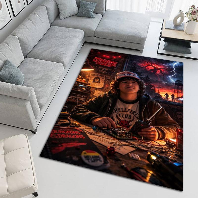 Stranger Things Horror Poster Print Carpet Printing Living Room And Bedroom Mats Dormitory Decoration Bathroom Mat Room