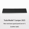 For Tesla Model Y Juniper 2025 Nappa Leather Front and rear Under seat corner protectors vehicle  Car Interior Accessories
