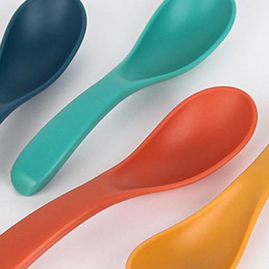 10 шт. надежные, легко моющиеся, безвкусные для питья, супа, ложки для еды в скандинавском стиле, товары для дома, студенческие ложки