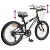 Mountain Bike 20 inch 6 Speed for Children Aged 5 8 Black