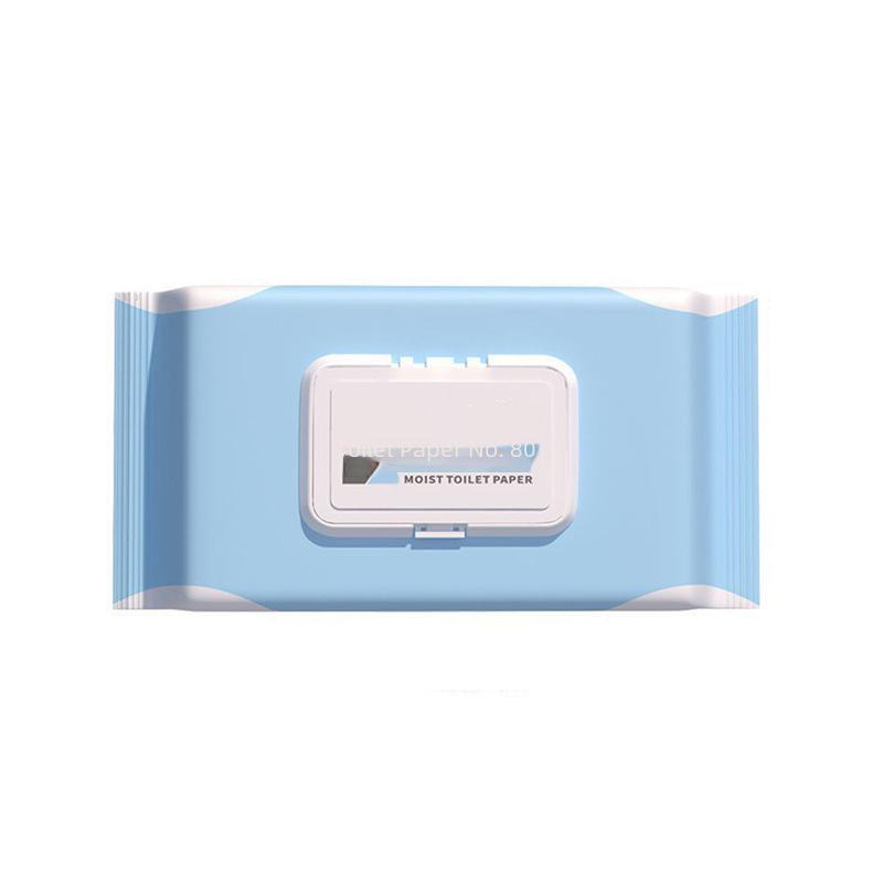 "80-Pack Wet Toilet Wipes for Household Use"