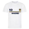 Ensemble enfant Foot - Style Madrid – Tee-shirt Blanc et Short Bleu - Blanc