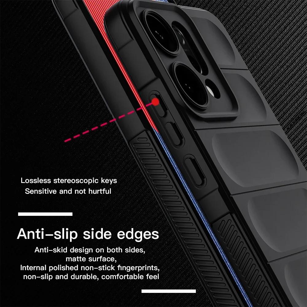Роскошный силиконовый матовый мягкий чехол для телефона для OPPO Reno 14 F Pro 13 12 11 Pro F 5G, TPU, броня, противоударный, защитный чехол