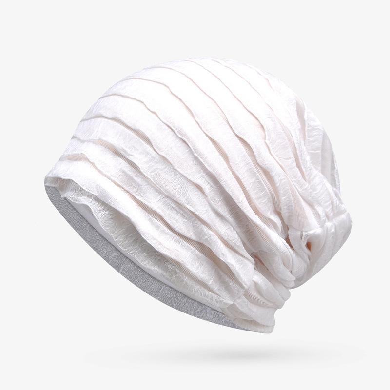 Летняя дышащая шапка-пуловер для женщин, тонкая шапка, спальная шапка, повседневная шапка-платок для улицы
