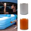 Electric Air Compressor With Integrated LED Camping Flashlight For Outdoor Gear Inflation And Nighttime Lighting