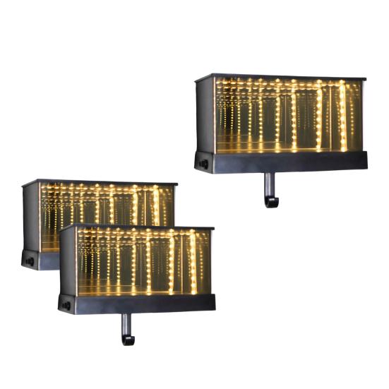 1/2 шт. Светодиодный светящийся держатель для ключей от гаража автомобиля, настенный, зеркальный, держатель для ключей от гаража, декоративная вешалка для ключей для дома, офиса, прихожей