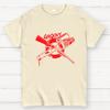 Groovy Chainsaw Hand And Shotgun Cotton Summer Casual Cool Loose T-Shirt