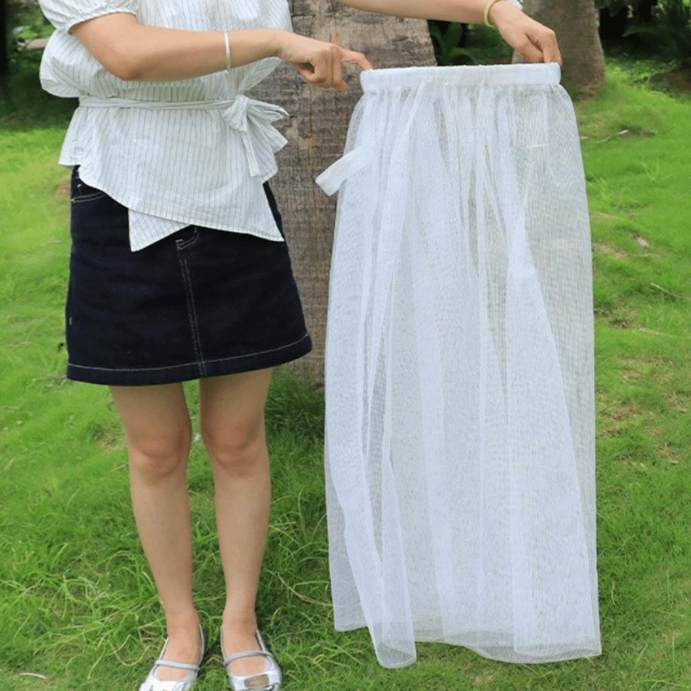 Bee Repellent Women's Net Dress Anti-Bug Net Mosquito Repellent Cover Summer Wear