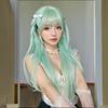 Lolita Mint Green Anime Cosplay Wigs Heat Resistant Synthetic Wigs with Bangs  Daily
