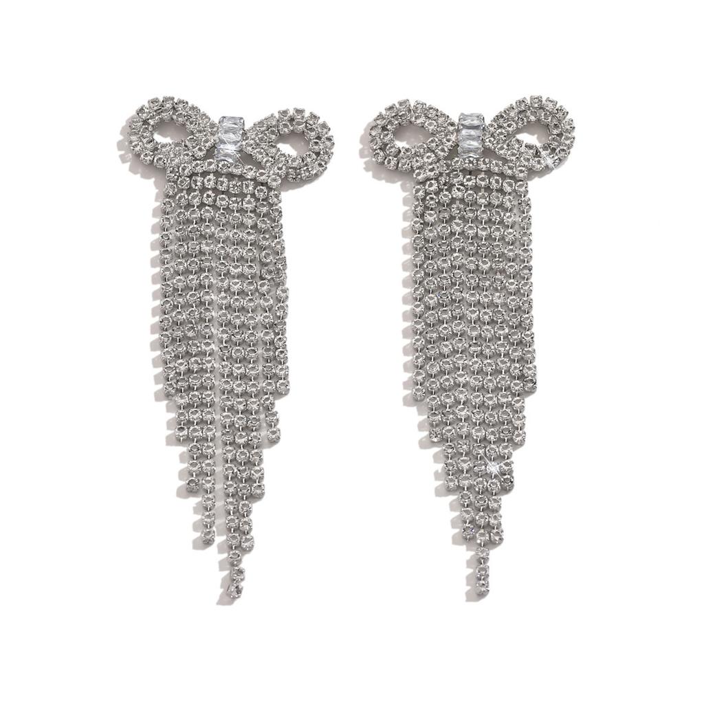 Серьги с кисточками из бриллиантов, высокочувственные, в стиле легкой роскоши, с персонализированным дизайном, подчеркивающие темперамент