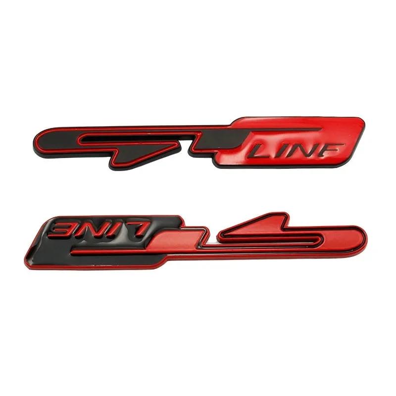 3D Эмблема Значок Наклейка на Крыло Задний Багажник Дизайн GT line Для Kia GTLINE K9 Forte Ceed Cerato RIO K3 K5 Автоаксессуары hxqgn22