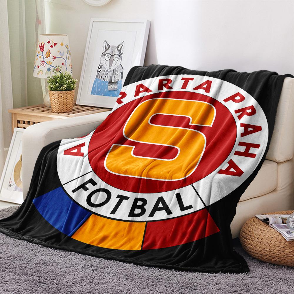 AC Sparta Praha Print Flannel Blanket, High quality Comfortable for All Seasons, Home Decor, Warmth and Comfort, Perfect for Christmas Gifts