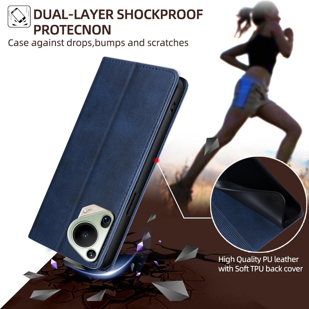 Flip Card Business Wallet Magnetic Stand Leather Book Case For Huawei Pura 70 Pro Plus Pura 70 Ultra 5g Shockproof Cover Fundas