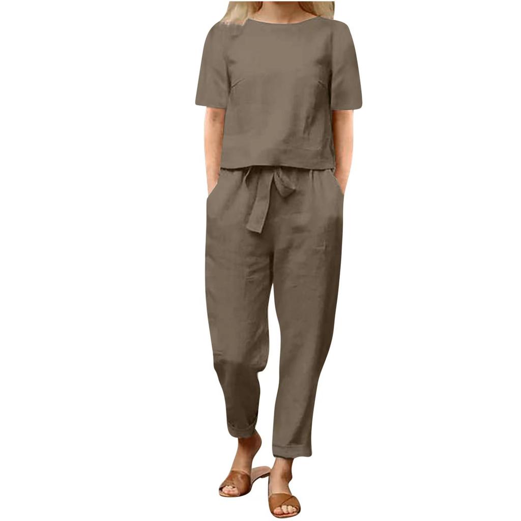 Women's Blouse and Trousers, A Summer Set of Two Objects with Trousers