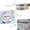 Oil Pressure Gauge Stainless Steel Construction for Water Gas Pressure Meters
