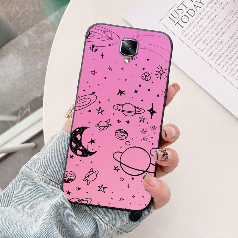 For Oneplus 3 3T Case Soft TPU astronaut Silicone Phone Cover for Oneplus 3 3T 5T Cases Black Bumper Funda One plus 3T 5 T