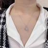 Корейская версия простого и модного универсального ожерелья с подвеской на ключицу из циркония и бриллиантами для женщин