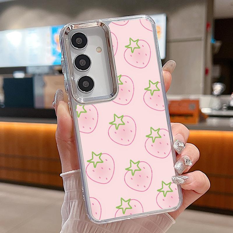 Чехол с тропическими листьями и цветами для iPhone 18 Pro Max С покрытием для камеры Прозрачный мягкий чехол для iPhone 17 16 15 14 13 Pro Max 17E 16E