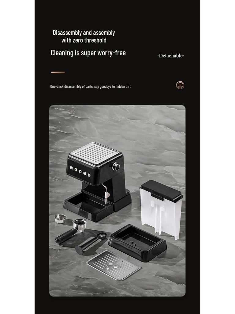 Кофемашина эспрессо 20 Бар с сенсорным экраном и вспенивателем молока - Идеально для дома или офиса