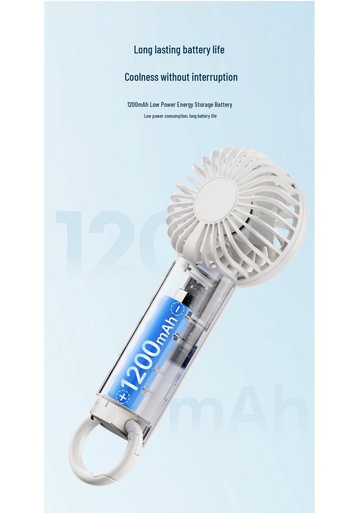 Компактный карманный вентилятор Weilexing с USB-зарядкой для альпинизма