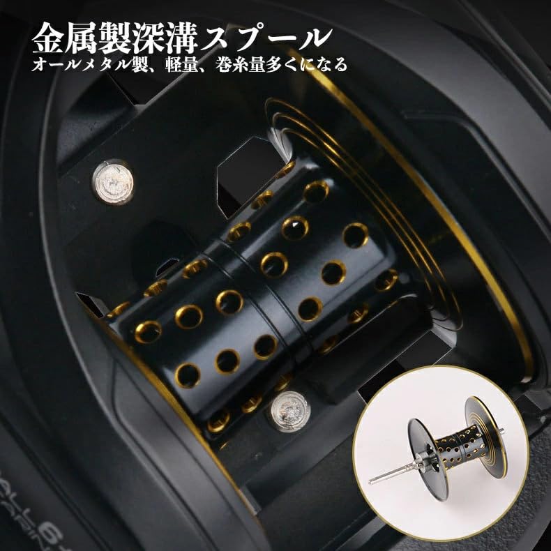 VISPREA Углеволоконная Кастинговая Глубокая Алюминиевая Сплавная Идеальна для Моря и Ручья Супер Прочная Магнитная Мощная Длинная Углеродная Передача Фрикцион yu179x Катушка,