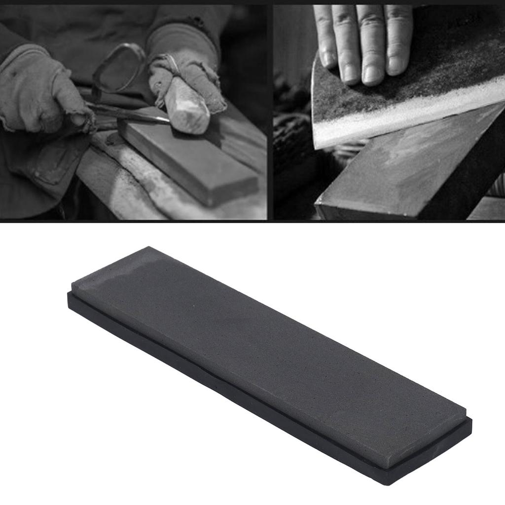 Knife Sharpening Stone with Rubber Base 800 Grit Professional Robust Boron Carbide Blade Whetstone