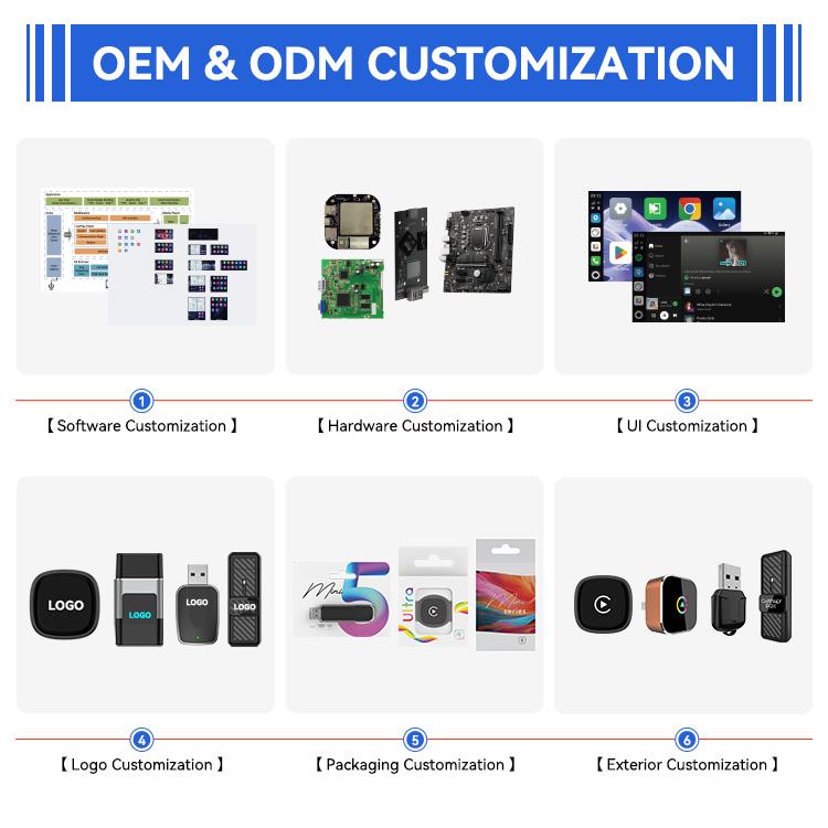 Mini Ultra Wireless CarPlay Adapter LED Indicator Auto Pairing Apple Car With Wired Car Play Android Auto for Carlinkit Supplier