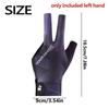 Перчатка для снукера с тремя пальцами, левая рука, три перчатки для бильярда, левая рука, перчатки для бильярда, обучение игре в бильярд