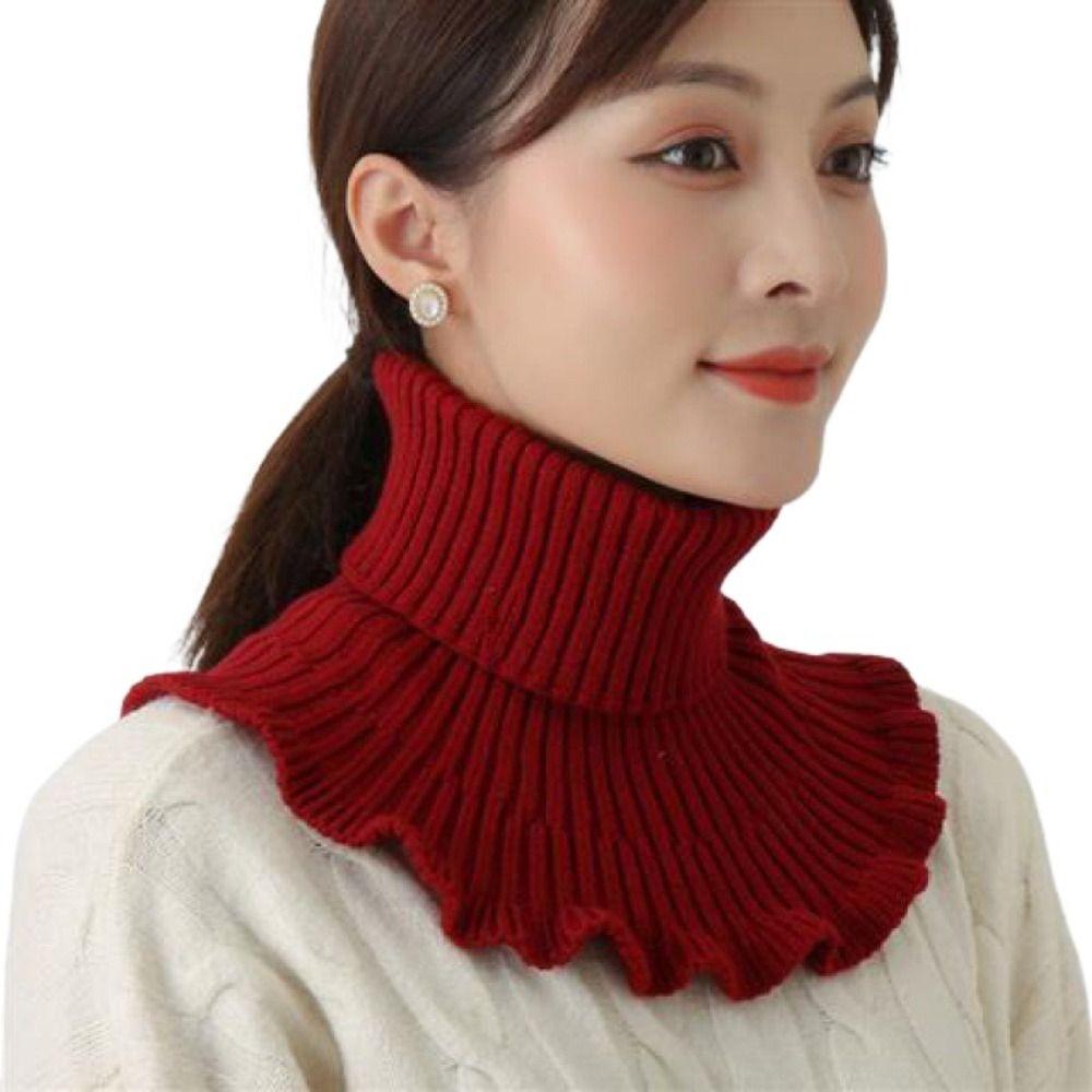 Windproof Scarf Detachable Neck Warmer Fashion Turtleneck Men Women