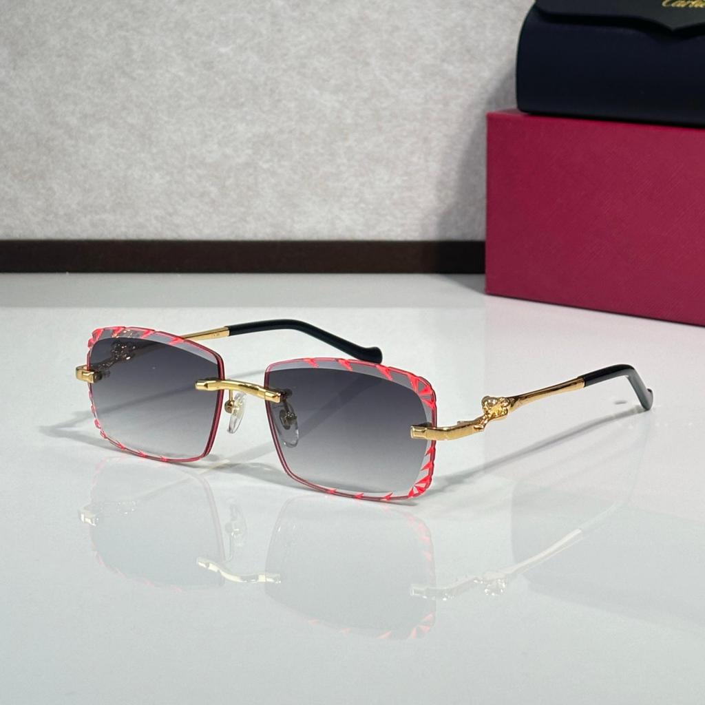 CT02507J Безрамные солнцезащитные очки с леопардовым принтом для унисекс - Модные, Универсальные, Фотохромные для вечеринок и отпусков