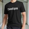 Новая Мужская Черная Футболка Hooligan Football Socc Active Логотип Смешная Размеры от S до 5XL