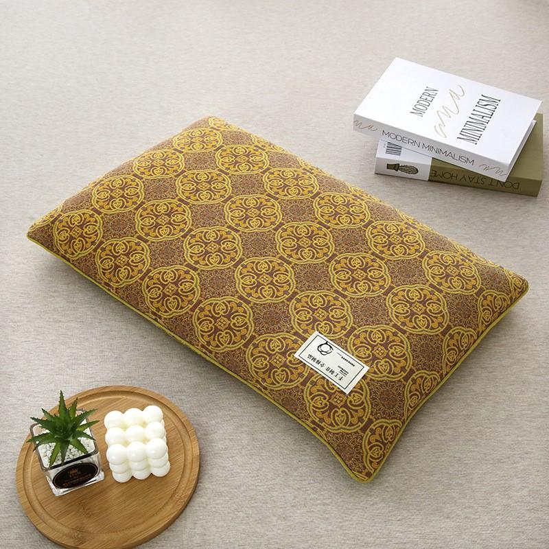 Natural Buckwheat Hull Pillow Core Neck Support Single Side Rectangular Bed 40x60cm Adult Use