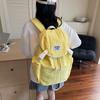 New Niche Lightweight Nylon Canvas Backpack Casual Fashion Drawstring Travel Large Capacity Backpack