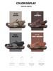 2023 New Style Men's Genuine Leather Closed Toe Sandals for Casual Beach Wear