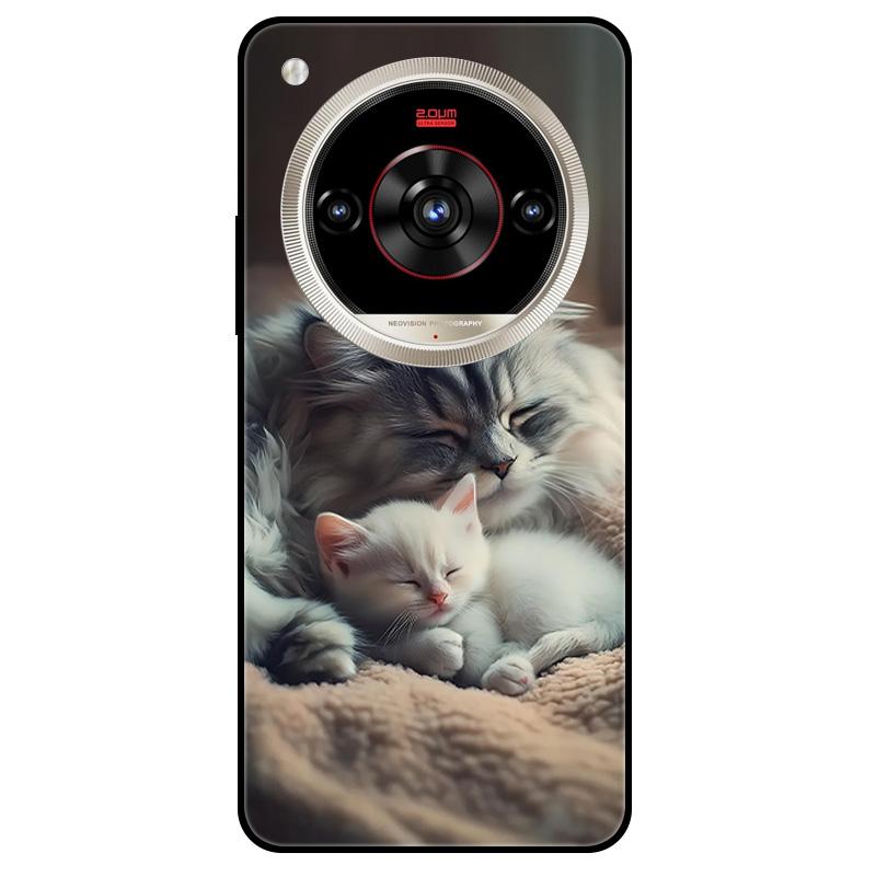 For ZTE nubia Focus 2 Ultra 5G Case Animal Silicone Back Case For nubia Focus2 Ultra Z2463N Cover Fashion Protective Bumper