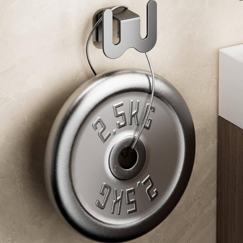 Настенная полка для тапочек для ванной комнаты, алюминиевая бесследная настенная вешалка для хранения тапочек, без перфорации, полка для ванной комнаты