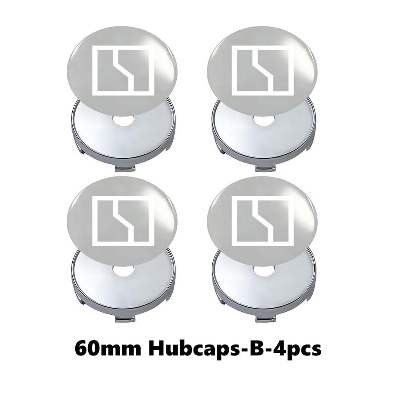 AAZN1 4Pcs 56mm Car Wheel Hub Center Cap Aluminum Metal Logo Sticker For Zeekr X 001 009 007 7X 2022 2023 2024 EV 2021-2023 Krypton