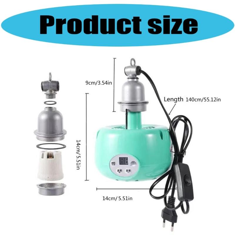 Энергоэффективная лампа для обогрева домашних животных, теплый светодиодный обогреватель для дома и фермы, изготовлен из термостойкого пластика