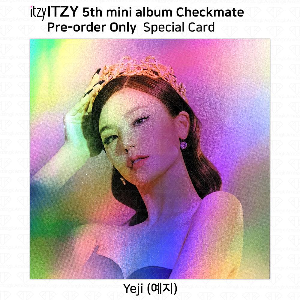 ITZY 5-й мини-альбом «Шах и мат», официальная фотокарта, прозрачная карта, специальная карта KPOP