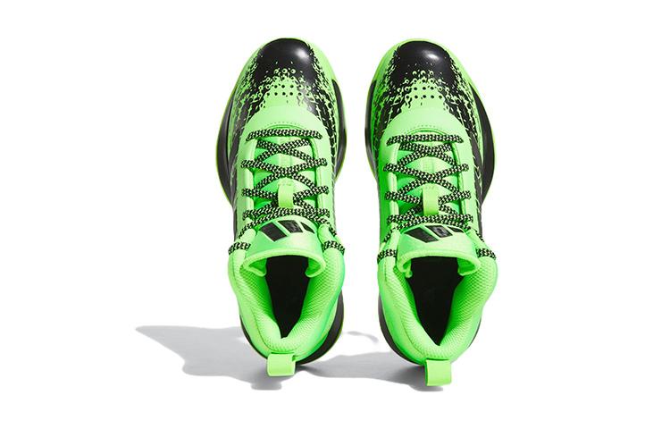 adidas Кроссовки Cross Em Up 5 Тканевые Нескользящие Износостойкие Средней Высоты Детские Баскетбольные Кроссовки Зеленый Черный Детские HQ8496