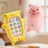 Детский мультяшный телефон-игрушка в виде свинки с регулируемой громкостью, 15 кнопок, детские песни, рассказывание историй, раннее развитие, обучающий мобильный телефон, игрушка для малышей, мальчиков, девочек, подарок