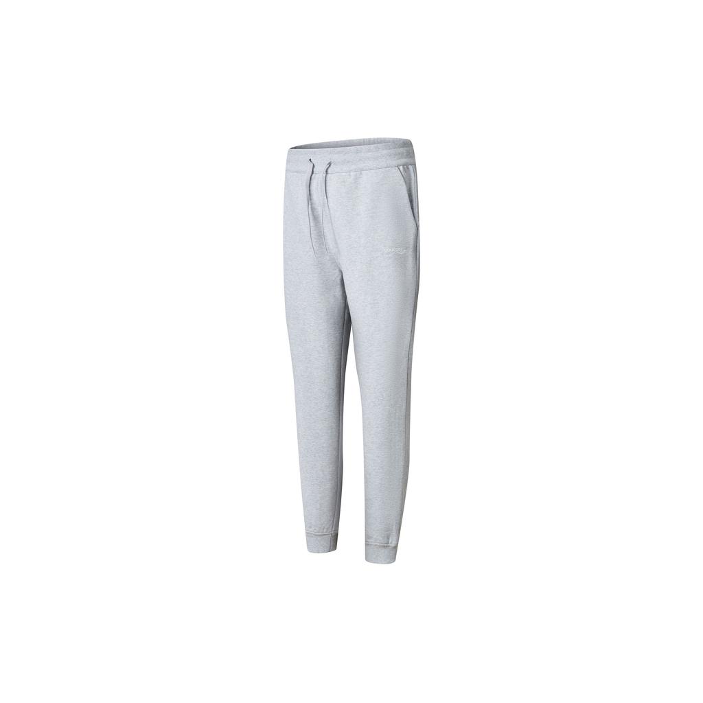 SAUCONY Solid Color Tapered Knit Sports Pants Women Bottoms White Gray SC1230019DY-MG28