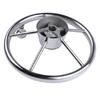 Boat Accessories  Steering Wheel With knob Stainless Steel 5 Spoke 25 Degree 11'' For Marine Yacht