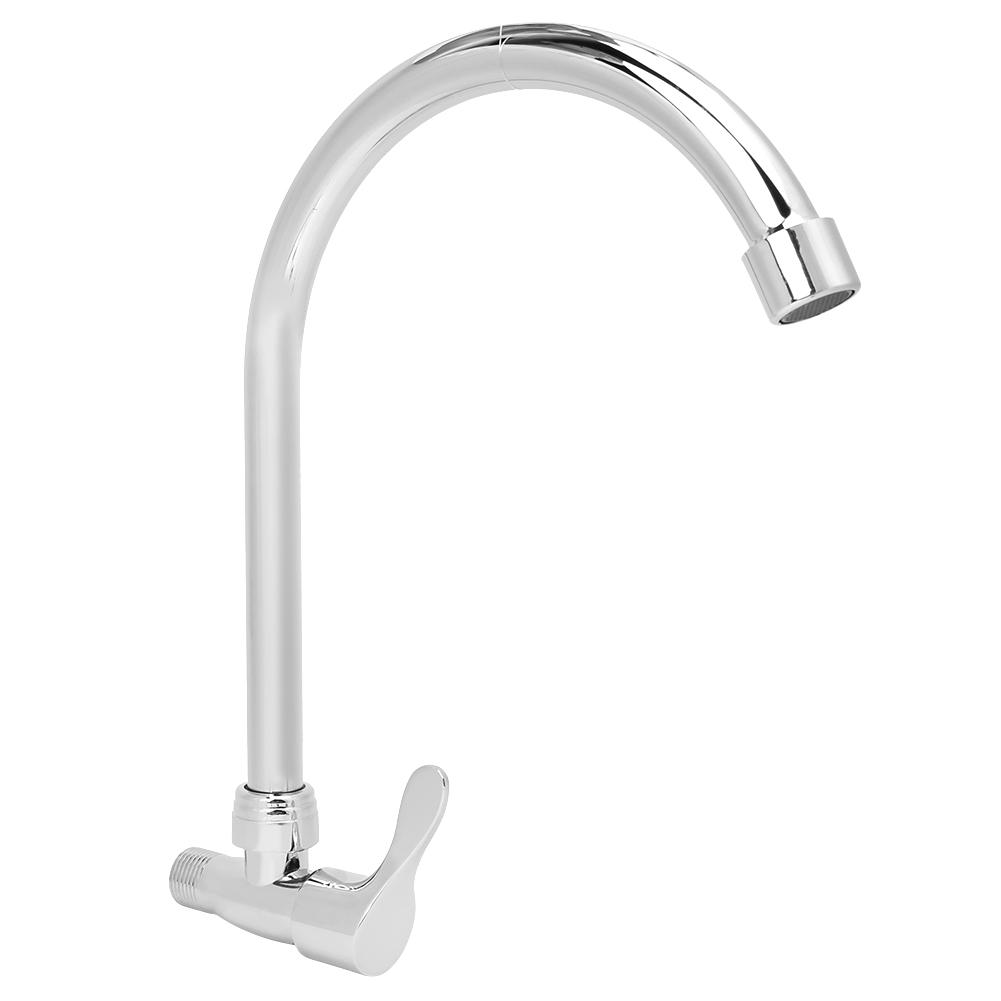 G1/2in 360 Degrees Rotation Zinc Alloy Household Faucet Sink Water Tap for Home Kitchen Use