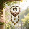 Goose Wind Chime with Bells Eagle Decorative Chain Garden Decoration Bird Hanging Pendant  Home