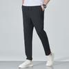 Men's Ice Silk Breathable Straight Leg Pants for Summer High Elasticity Sporty Loose and Casual Men's Pants